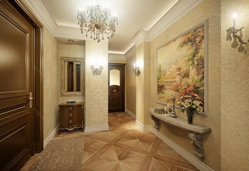 Большая прихожая в частном доме: фото и дизайн интерьера, отделка коридора, кухни оформление деревянной