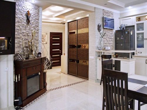 Большая прихожая в частном доме: фото и дизайн интерьера, отделка коридора, кухни оформление деревянной