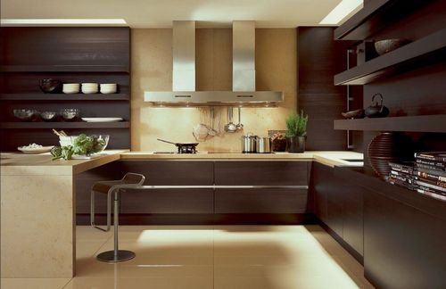 Дизайн кухни в частном доме, интерьер столовой