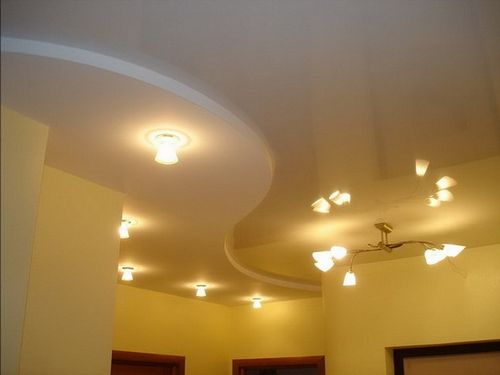 Дизайн многоуровневых и двухуровневых потолков из гипсокартона, фото и варианты оформления