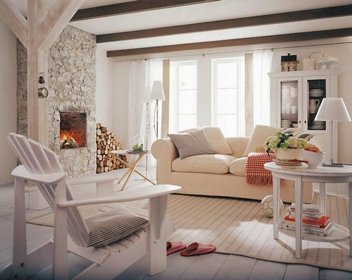 Гостиная в скандинавском стиле: кухня, фото в интерьере, мебель Икеа для маленькой спальни, дизайн с камином