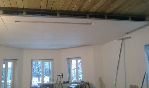 Как подбить потолок в доме?