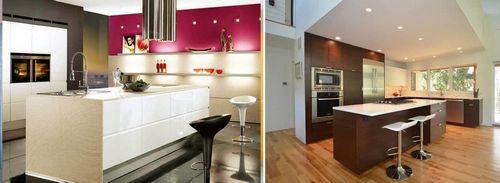 Кухни в стиле минимализм: фото, дизайн, стиль в интерьере гостиной, современные, белая, маленькая, небольшая, угловая, студия, шторы, видео