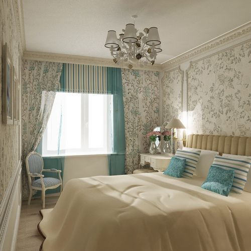 Обои для спальни в стиле «Прованс» (56 фото): примеры в интерьере