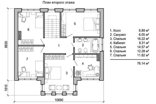 Планы двухэтажных домов: особенности, фото интересных решений
