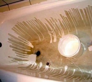 Реставрация ванн эмалью - варианты выполнения работ
