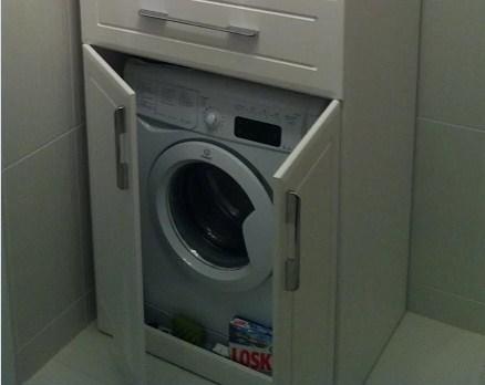 Шкаф для стиральной машины: стеллаж в ванной Икеа, навесные полки, шкафчик лиллонген