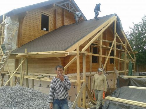 Строительство дома из бруса 6 х6