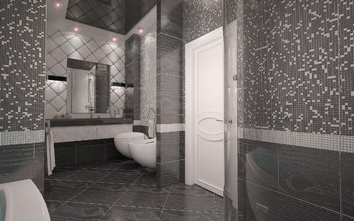 Зеркальная комната: полотно для ванны, плитка в ванной и зеркало встроенное, стена и отделка, мозаика вместо зеркал