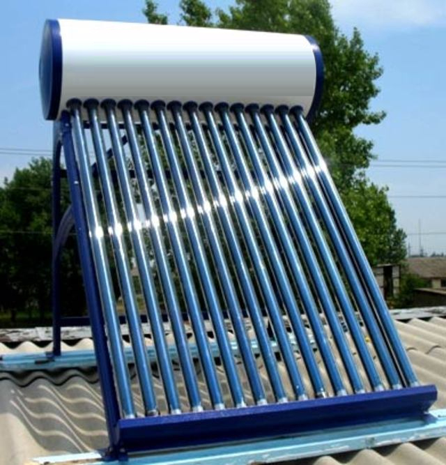 Использование солнечного нагревателя позволяет сэкономить расход энергии