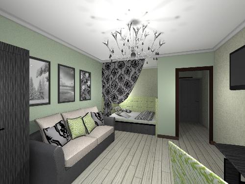 Как совместить гостиную и спальню? Фото дизайна интерьера совмещенных комнат
