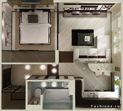 Дизайн малогабаритных квартир: оформление интерьера в современном стиле