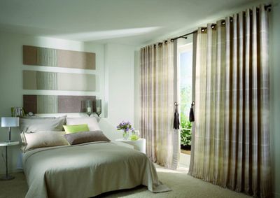 Дизайн штор для спальни: портьеры, занавески из органзы, льна, инструкция по выбору, видео и фото