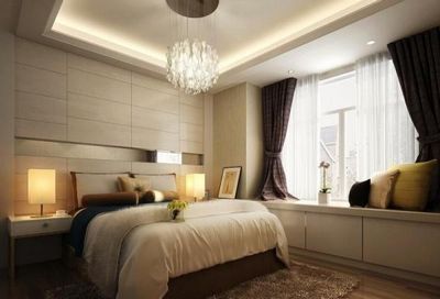 Дизайн штор для спальни: портьеры, занавески из органзы, льна, инструкция по выбору, видео и фото