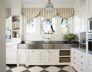 Фото интерьера в стиле прованс, выбор расцветки обоев для кухни данного стиля