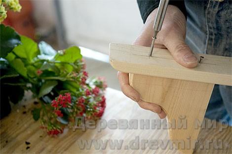 Как сделать деревянный ящик для цветов.