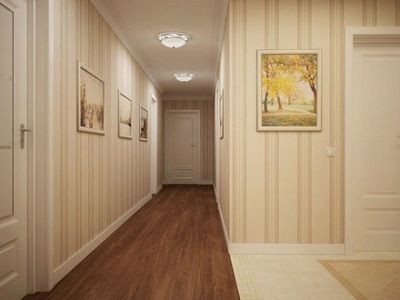 Отделка коридора в квартире: идеи оформления потолка и стен (фото)