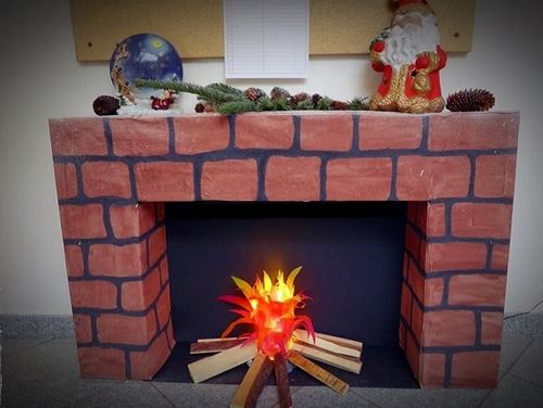 Камин из коробок своими руками: пошаговая инструкция с фото (камин, коробка, картон) Камин из коробок своими руками: пошаговая инструкция с фото