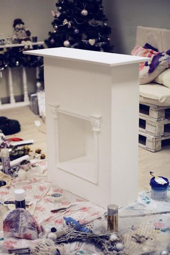 Камин из коробок своими руками: пошаговая инструкция с фото (камин, коробка, картон) Камин из коробок своими руками: пошаговая инструкция с фото