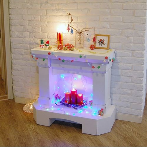 Камин из коробок своими руками: пошаговая инструкция с фото (камин, коробка, картон) Камин из коробок своими руками: пошаговая инструкция с фото