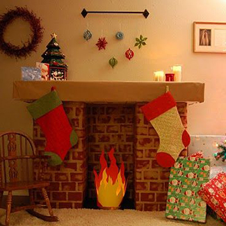 Камин из коробок своими руками: пошаговая инструкция с фото (камин, коробка, картон) Камин из коробок своими руками: пошаговая инструкция с фото