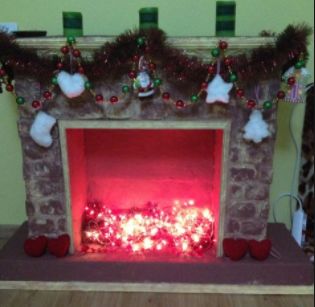 Камин из коробок своими руками: пошаговая инструкция с фото (камин, коробка, картон) Камин из коробок своими руками: пошаговая инструкция с фото