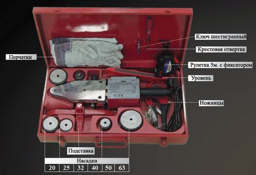 Сварочный аппарат для полипропиленовых труб - критерии выбор утюга, цена набора инструмента для пайки