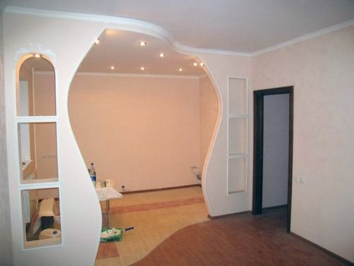 Арка с полками из гипсокартона - как ее сделать? (арка, деталь, изготовление) Арка с полками из гипсокартона - как ее сделать?