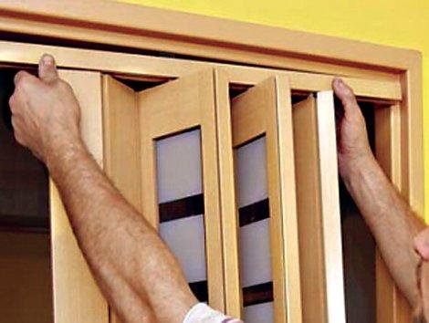 Дверь-гармошка своими руками: пошаговая инструкция и ширма межкомнатная, как сделать складные шкафы, видео