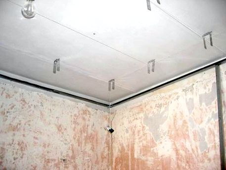 Каркас для потолка из гипсокартона: как сделать монтаж своими руками потолочной подвесной конструкции, фото и видео инструкция
