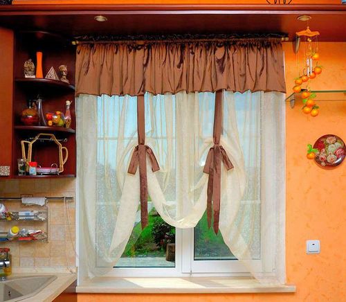 Тюль и шторы на кухню фото дизайн