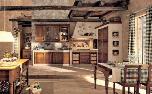 Кухни в деревенском стиле фото: интерьер и дизайн своими руками, оформление маленькой кухни