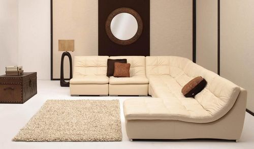 Модульные диваны для гостиной со спальным местом: угловой и узкий зал, эркерные и прямые диваны в спальню