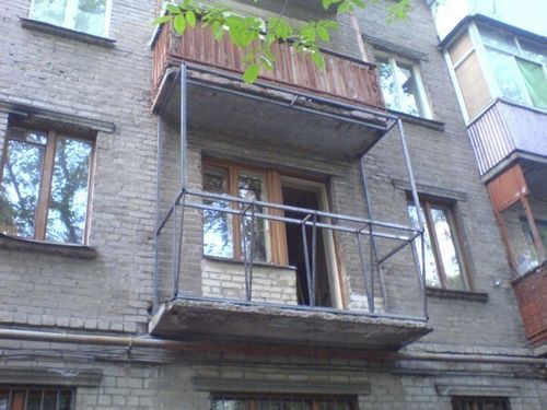 Увеличение балкона в хрущевке своими руками (фото)