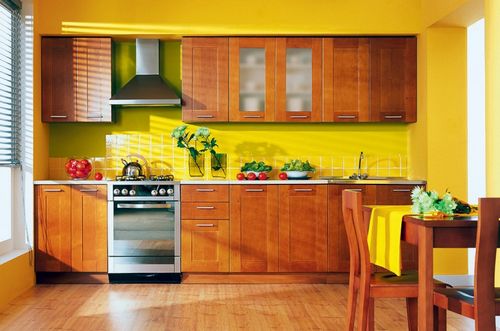 Варианты отделки стен кухни: обои, штукатурка, панели (фото и видео)