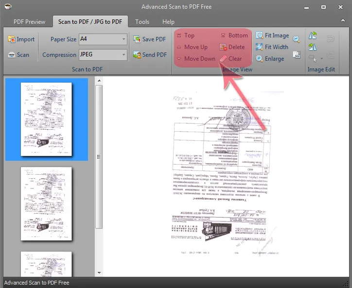 Документы из jpg в pdf