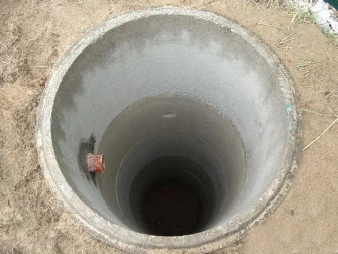 Фото выгребной ямы из бетонных колец