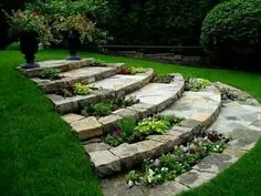 A wonderful idea 4 an uneven backyard~ Dream Backyard, Dream Garden, Terrace Ideas, Hillside Garden