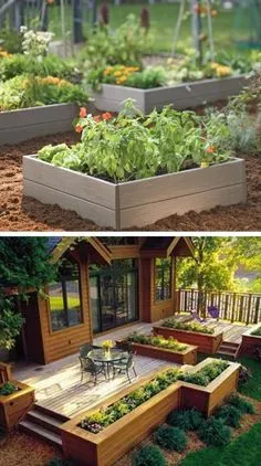17 DIY Easy Garden Projects | NewNist Veggie Garden, Garden And Yard, Garden Landscaping, Home And Garden, Patio Ideas, Pallet Garden