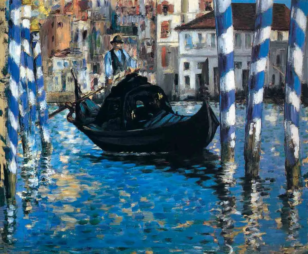 голубой канал в Венеции
